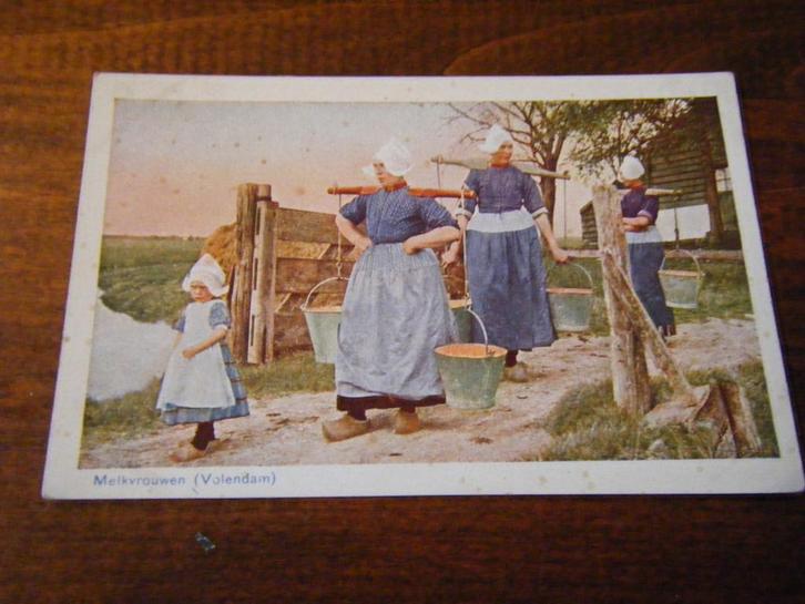 J37 - Volendam - Juk - Klederdracht - Mooi/Oud, Verzamelen, Ansichtkaarten | Nederland, Noord-Holland, Voor 1920, Ophalen of Verzenden