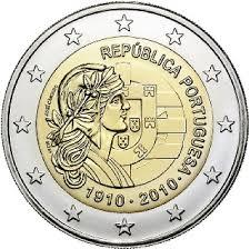 2 Euro Portugal 2010 - Portugese Republiek - UNC, Postzegels en Munten, Munten | Europa | Euromunten, Losse munt, 2 euro, Portugal