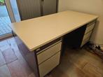 Bureau 150cm + Rode Bureaustoel, Huis en Inrichting, Bureaus, Ophalen of Verzenden, Gebruikt, Bureau