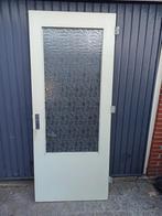 Stompe Binnendeur met Glas 211,5 x 88 cm, Ophalen, Gebruikt, 80 tot 100 cm, Binnendeur