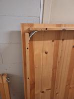 Houten Eettafel met 4 stoelen, Ophalen, Gebruikt, 100 tot 150 cm, 50 tot 100 cm