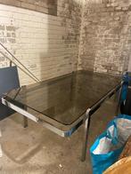 Glazen salontafel art deco stijl rookglas, Ophalen, Gebruikt, 100 tot 150 cm, Art deco