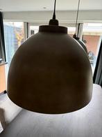 Eetkamer lampen 2 stuks donker grijs, Huis en Inrichting, Lampen | Hanglampen, Ophalen, Gebruikt, Metaal, Minder dan 50 cm