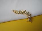 Broche Lia Sophia duizendpoot/ insect /rijnsteentjes, Sieraden, Tassen en Uiterlijk, Broches, Met kristal, Overige materialen