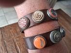 armband / zgan, Sieraden, Tassen en Uiterlijk, Armbanden, Ophalen, Bruin, Leer, Zo goed als nieuw