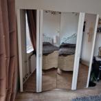 2 delig kleerkast roomwit, Huis en Inrichting, Kasten | Kledingkasten, Ophalen, Gebruikt, Glas, Met plank(en)