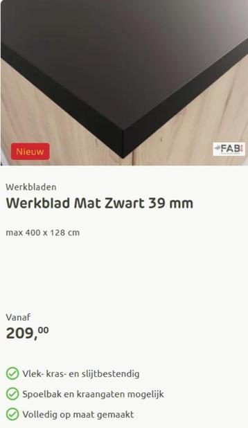 Werkblad mat zwart beschikbaar voor biedingen