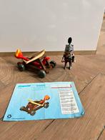 Playmobil 9106 ridder met katapult knight draak rood, Ophalen of Verzenden, Zo goed als nieuw, Complete set