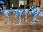 Zes vintage borrelglaasjes met schildering, Ophalen