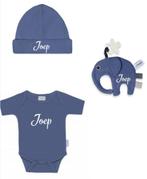 Kraamcadeau romper, muts en speendoek met naam, Ophalen of Verzenden, Nieuw
