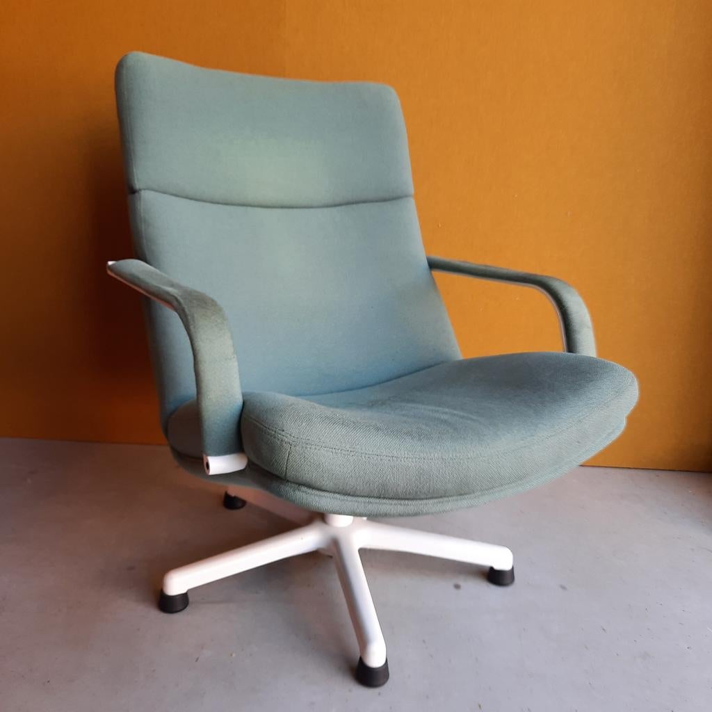 Vintage Artifort design fauteuil, stoel, wollen stoffering, Ophalen, Gebruikt, Vintage, 75 tot 100 cm