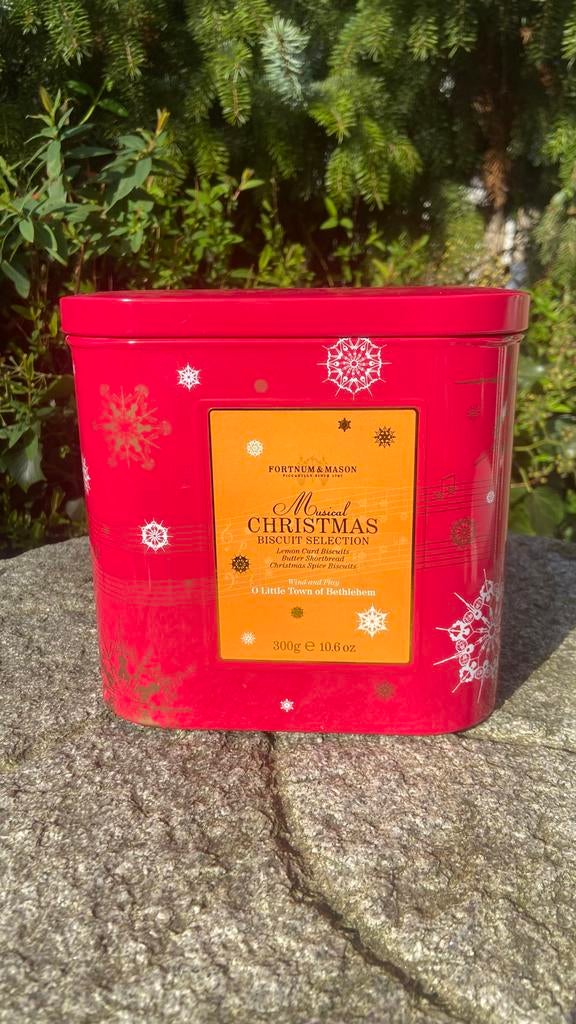 Fortnum & Mason Muzikale Kerst Koekjes Trommel, Ophalen of Verzenden, Gebruikt