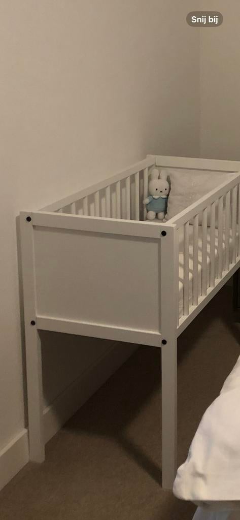 Babywieg Jill - Wit, Kinderen en Baby's, Babywiegjes en Ledikanten, Ophalen, Zo goed als nieuw, Wieg