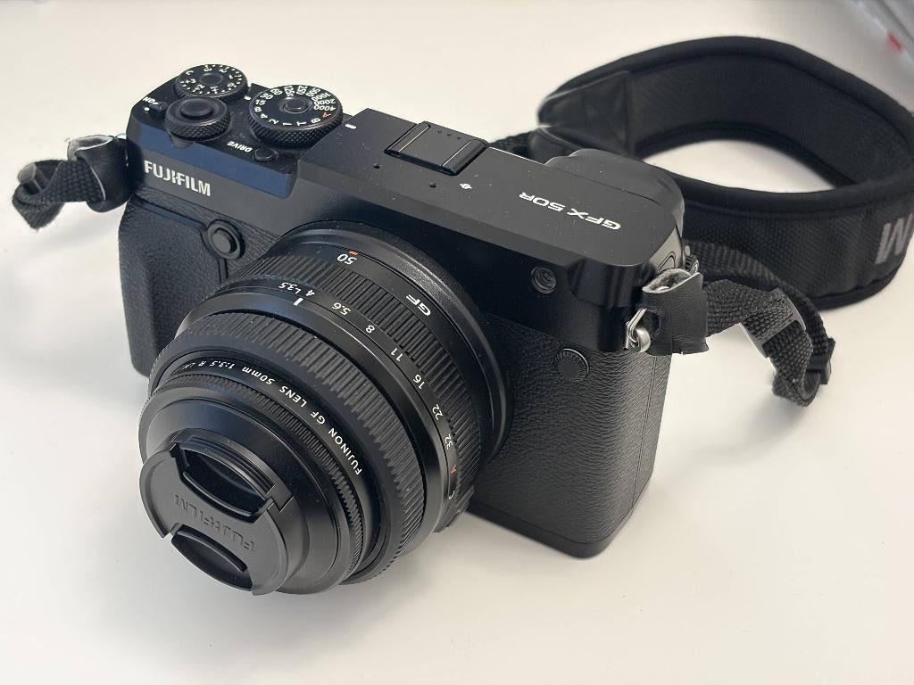 Fujifilm GFX 50R + 50mm Kit, Ophalen, Spiegelreflex, 50 Megapixel, Zo goed als nieuw