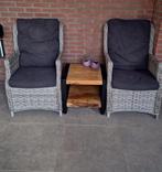 Twee comfortabele tuinstoelen met kussens, Ophalen, Gebruikt, Wicker