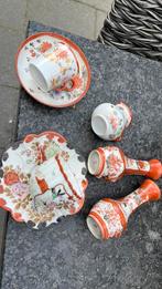 Antiek Japans porseleinen serviesdelen - Imari stijl, Ophalen of Verzenden