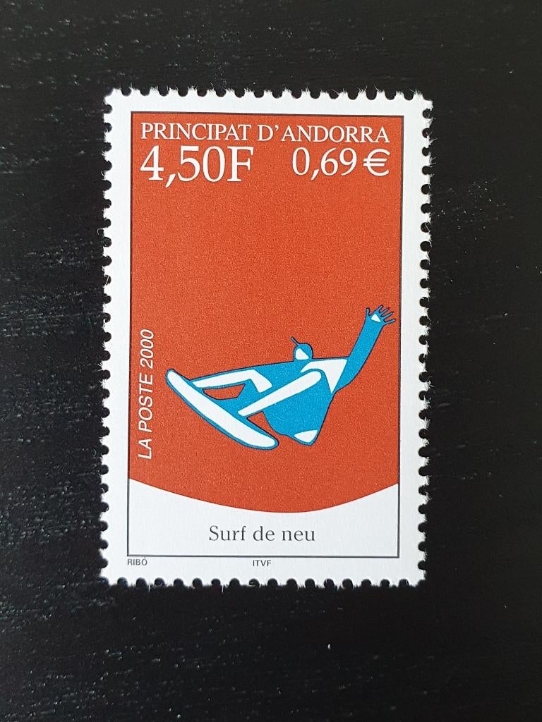 Frans Andorra 2000 Snowboarding Michel 548 postfris, Verzenden, Postfris, Sport