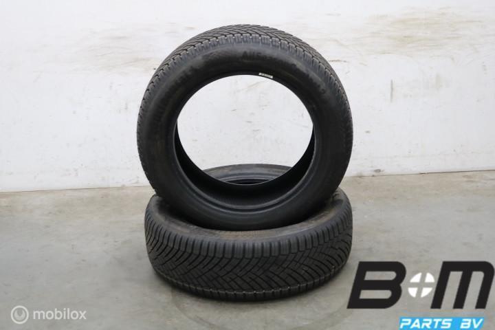 2 x 2155517 94V Conti AllseasonContact 2 DEMO 215 55 17, Auto-onderdelen, Banden en Velgen, Band(en), 17 inch, 215 mm, Gebruikt