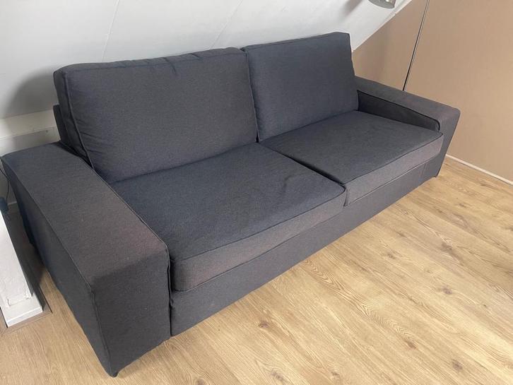 Kivik 3-zits bank antraciet, Huis en Inrichting, Banken | Bankstellen, Gebruikt, Rechte bank, Driepersoons, 200 tot 250 cm, 75 tot 100 cm