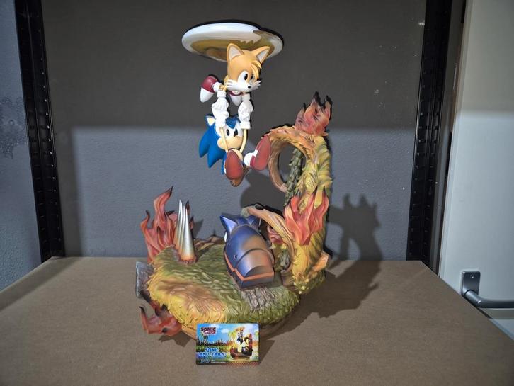 First 4 Figures Sonic & Tails Statue, Spelcomputers en Games, Games | Sega, Zo goed als nieuw, Ophalen of Verzenden