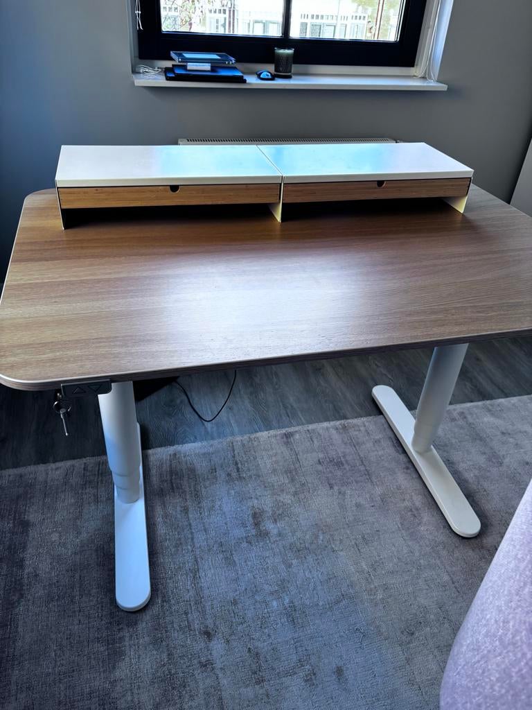 IKEA Bekant Zit-sta bureau - Modern en Ergonomisch, Huis en Inrichting, Bureaus, Zit-sta bureau, Elektrisch, Spaanplaat of MDF