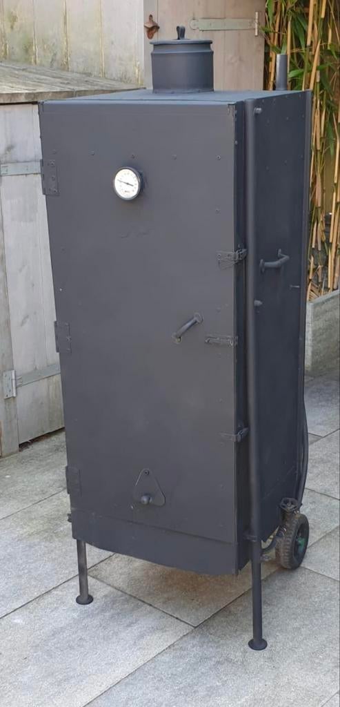 Grote Zelfbouw Rookoven - Gas & Houtskool, Tuin en Terras, Buitenkeukens, Ophalen, Gebruikt, Gas, Vrijstaand