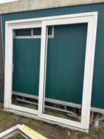 Gebruikte Schuifpui - Wit Kunststof, Ophalen, Kunststof, Gebruikt, 150 tot 225 cm