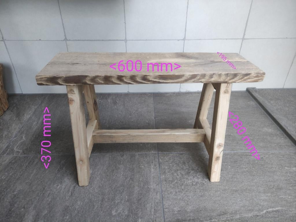 Steigerhout Naturel Krukje - Robuust & Sfeervol, Ophalen of Verzenden, Gebruikt, Hout