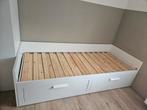 Ikea brimnes bed met lade, Wit, Tweepersoons, Zo goed als nieuw, Hout