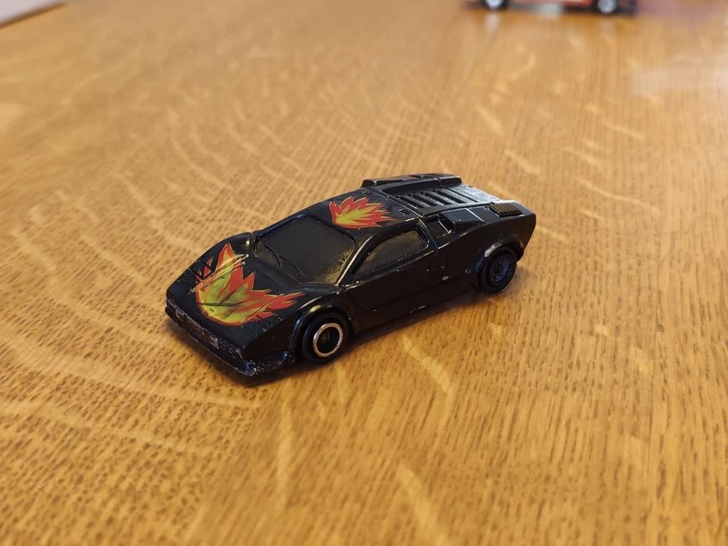 Majorette Lamborghini Diablo ZWART, Ophalen of Verzenden, Zo goed als nieuw, Auto