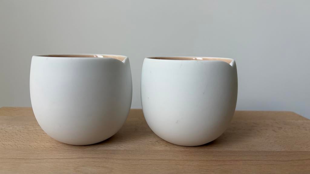 Nespresso Origin Lungo India Mahdavi koffiemokjes, Ophalen of Verzenden, Zo goed als nieuw, Kom(men), Effen