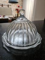 Vintage Glazen Stolp met Schaal - Decoratief en Praktisch, Huis en Inrichting, Woonaccessoires | Stolpen, Ophalen of Verzenden