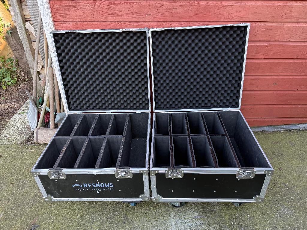 Showtec Compact Par flightcase (2 beschikbaar), Ophalen of Verzenden, Gebruikt, Overige instrumenten, Flightcase
