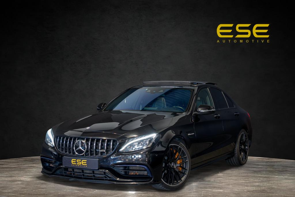 Mercedes-Benz C-klasse AMG 63 S | Pano | Keramisch | Kuipsto, Auto's, Mercedes-Benz, Automaat, Lichtsensor, Achterwielaandrijving