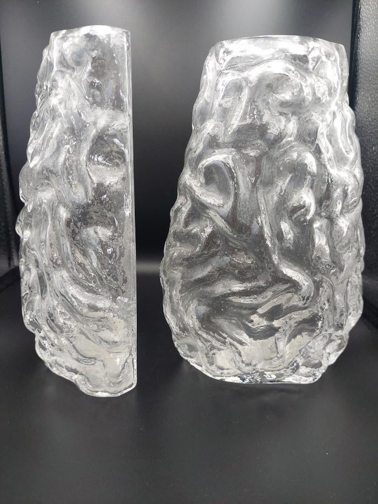 Vaas "brains" jaarobject glaskunstbeurs leerdam '96, Overige kleuren, Ophalen of Verzenden, Minder dan 50 cm, Glas