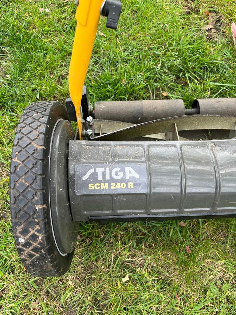 Stiga SCM 240 R kooimaaier, Ophalen, Gebruikt, Handgrasmaaier, 30 t/m 39 cm