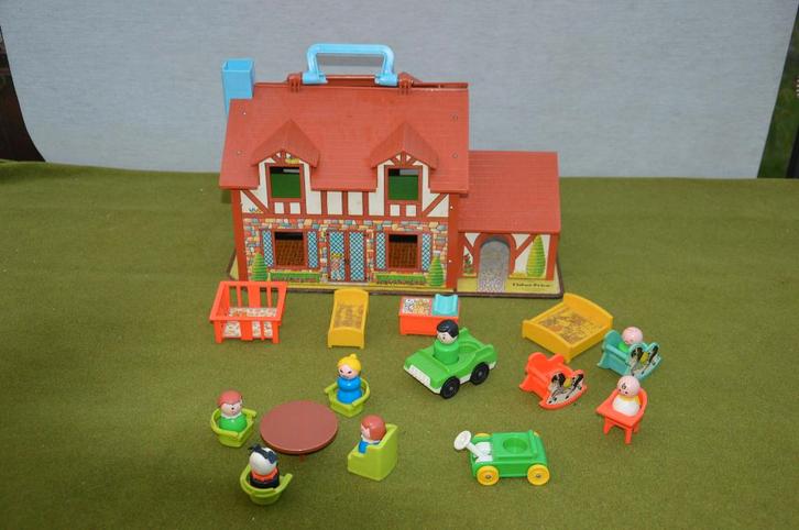 Vintage fisher price Play Family House / huis uit 1980 #952, Kinderen en Baby's, Speelgoed | Fisher-Price, Gebruikt, Speelset