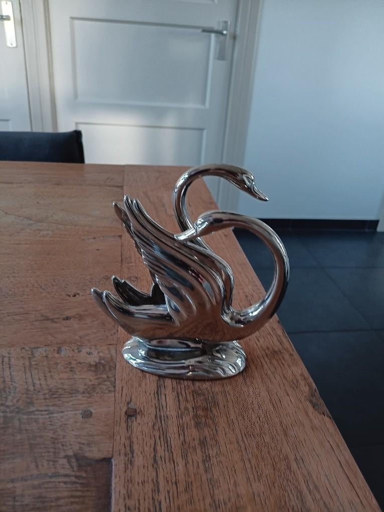 Unieke servethouder dmv 2 zwanen, Ophalen