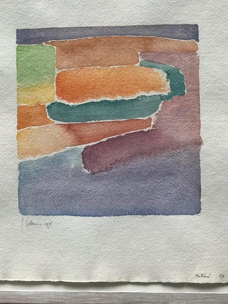 Jaap Hillenius, Botshol, aquarel, Antiek en Kunst, Kunst | Overige Kunst, Ophalen