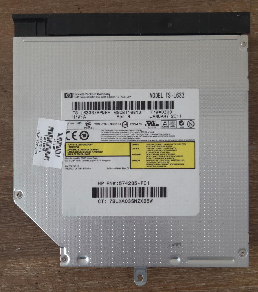 DVD+RW CD+RW branderunit model TS-L633, Intern, Gebruikt, Dvd, MacOS