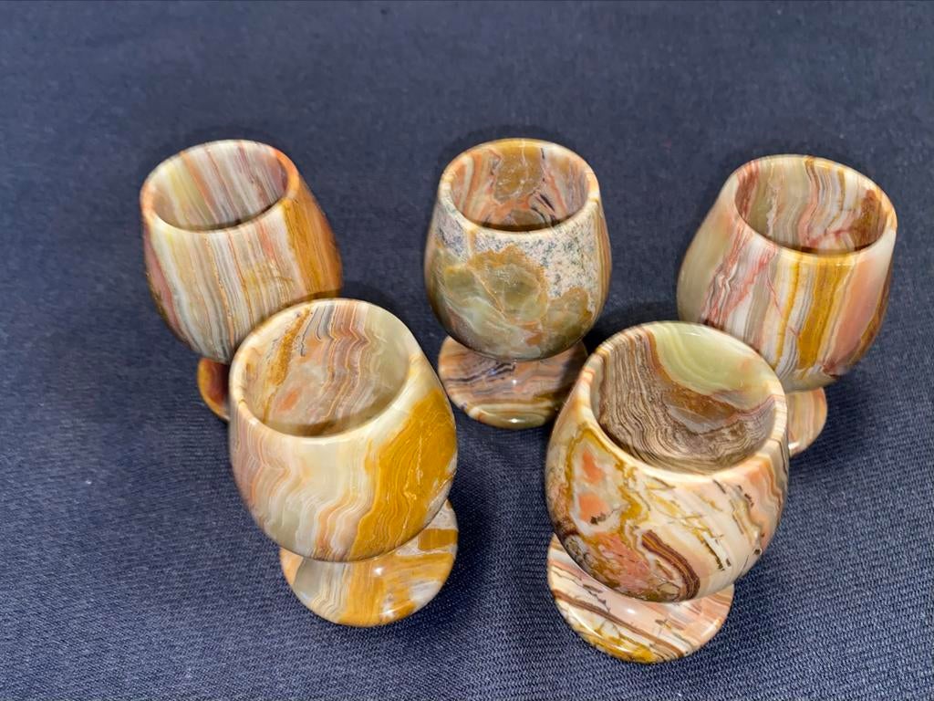 Set van 6 onyx vaasjes, Ophalen