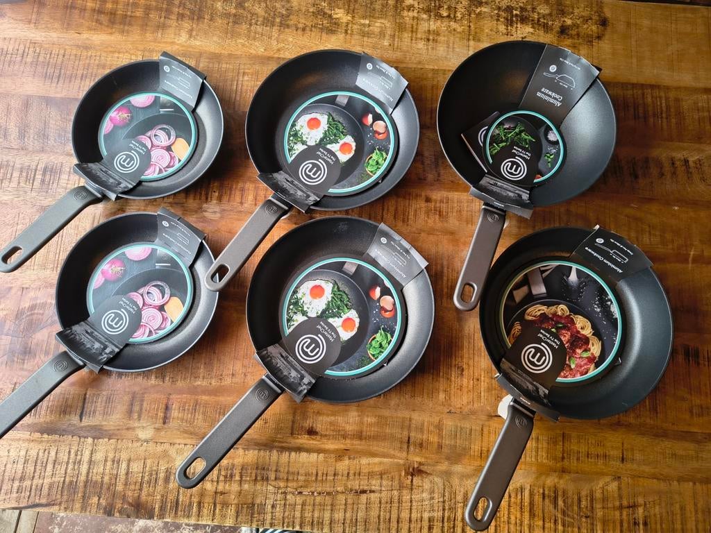 Masterchef pannenset, nieuw in verpakking, Ophalen, Nieuw, Aluminium, Pannenset