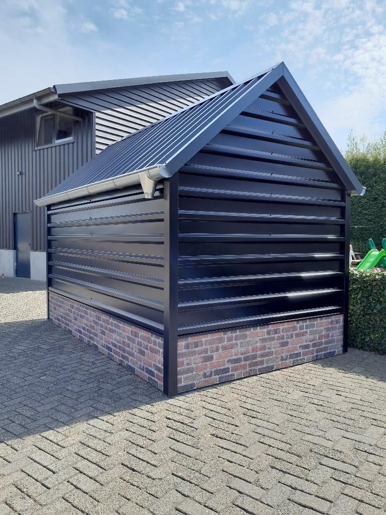 complete afgewerkte geïsoleerde schuur bestellen? 4000x2500, Tuin en Terras, 200 tot 400 cm, DKM Materiaal, 250 tot 500 cm, Schuur