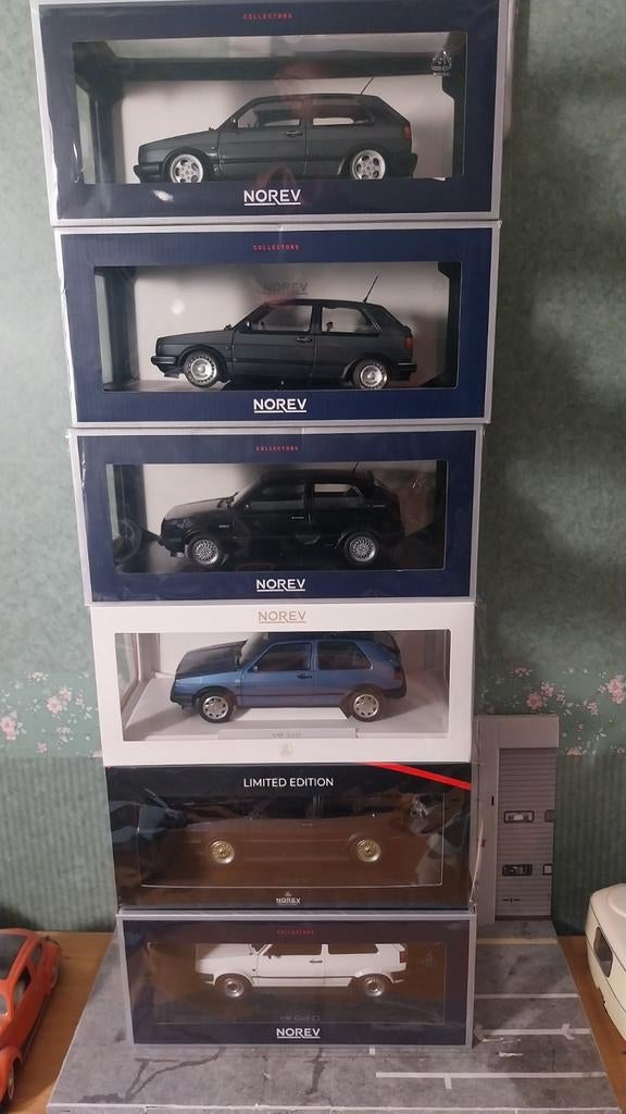 Verzameling volkswagen golf 2, Hobby en Vrije tijd, Modelauto's | 1:18, Ophalen of Verzenden, Nieuw, Norev