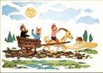 Voor het kind, beren met kart, George Riel 1972, Verzenden, 1960 tot 1980, Ongelopen, Kinderen