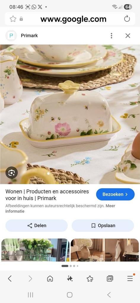 Gezocht botervloot primark pasen, Huis en Inrichting, Ophalen of Verzenden, Porselein, Overige stijlen, Overige typen