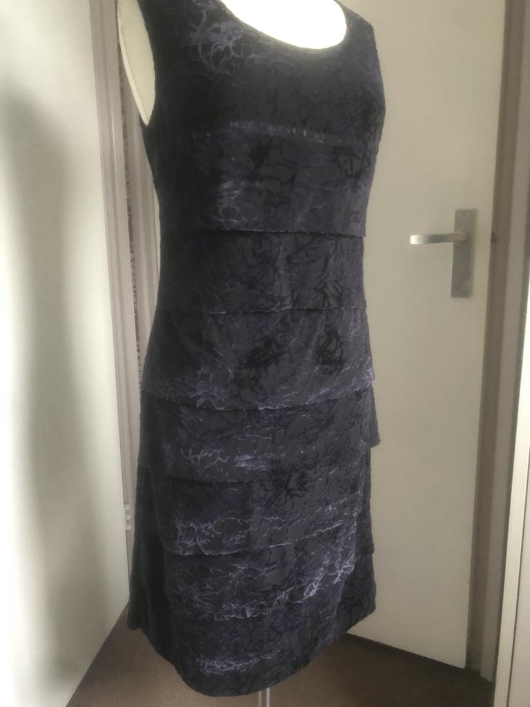 NORAH blauw/zwarte mouwloze jurk mt 38 ausbrenner, Maat 38/40 (M), Blauw, Ophalen of Verzenden, Zo goed als nieuw