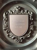 Vintage Tinnen Plaquette Muziekver. Maracas 1991, Antiek en Kunst, Ophalen of Verzenden