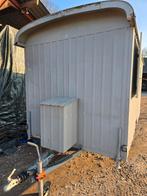 Nette Bouwkeet / Schaftkeet op wielen met kenteken., Ophalen, Gebruikt