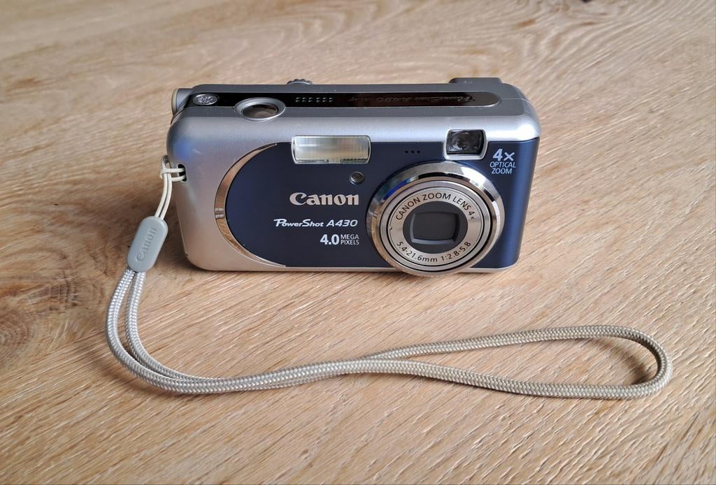Canon Powershot A430 incl. bekabeling, handleiding., Canon, Compact, Ophalen of Verzenden, Zo goed als nieuw